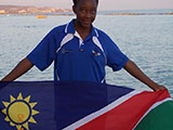 Sofia Simon from PAY gained one of Namibia’s three medals, and only silver at this year’s 2013 World Biathle and Triathle Championships