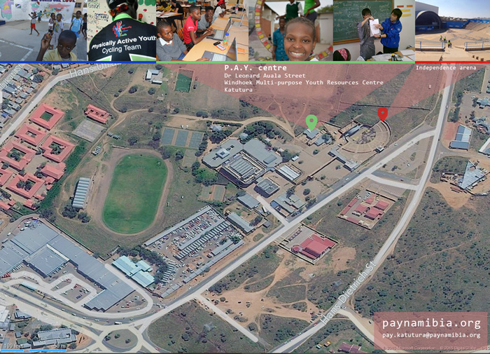 P.A.Y. centre location map